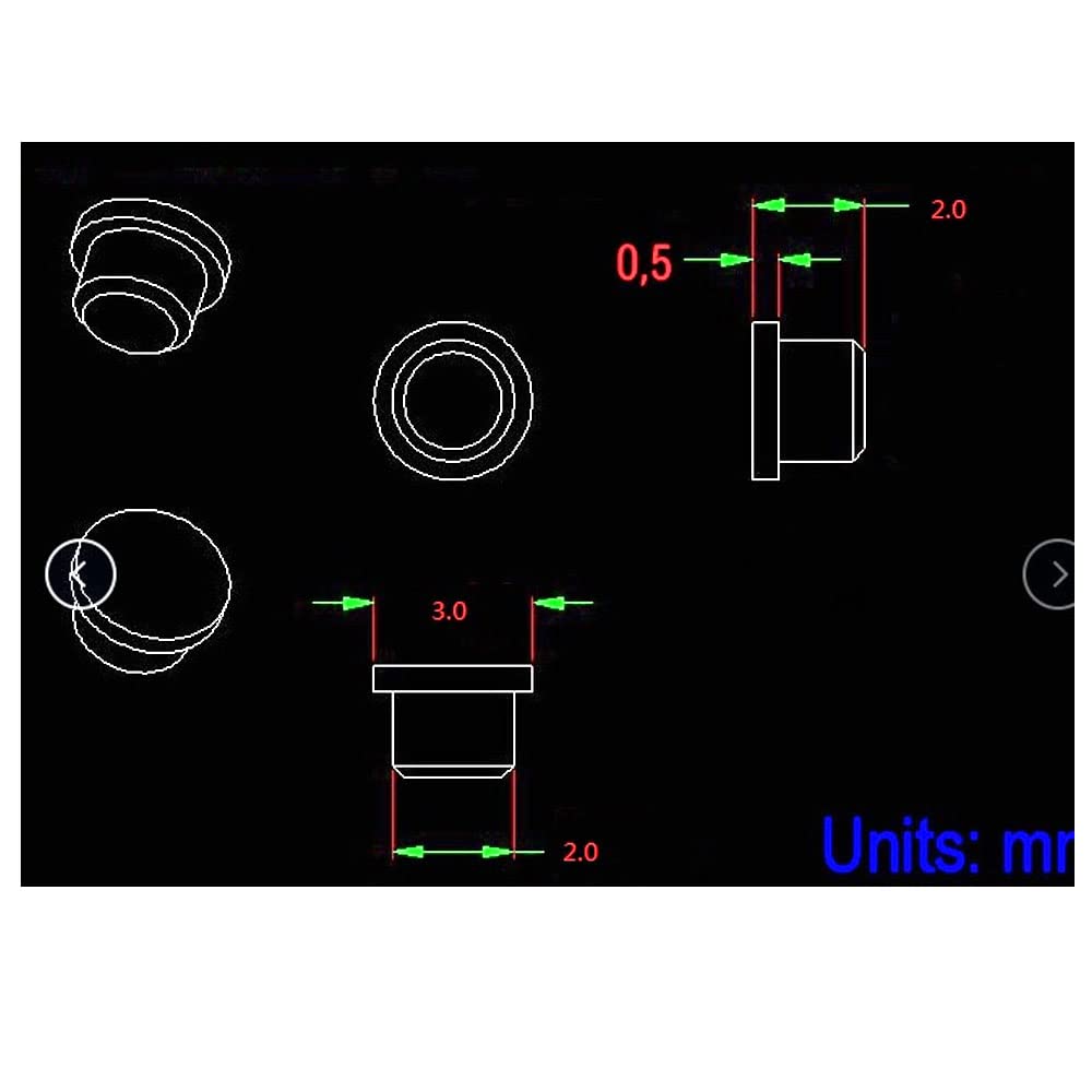 sourcing map Ressort Essai Sonde Broche 50pcs 0.9mm Pointe 6mm Hauteur
