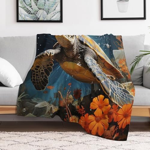 Couverture tortue imprimée douce : une idée de cadeau idéale