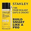 Stanley F905 Gaps & Cracks Sealant (2x12 Oz.) – Polyurethane Spray Foam Insulation for Window & Door, Waterproof Gap Filler, Low Expansion Foam for Indoor & Outdoor Use | Straw Use | 12 Oz. 2 Pack