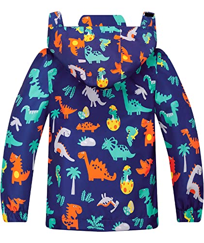 Image of SWISSWELL Toddler Boys Girls Rain Jacket Waterproof Outwear Breathable Rain Coat for Toddler with Detachable Hood 2-7 Years