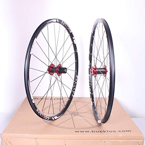 US-STOCK MTB Carbon Hub Wheel, Wheelset 26/27.5/29 inch Mountain Bike with Aluminum Alloy Rim, QR Mountain Bike Wheelset, 7-11 Speed Wheel Hubs Disc Brake, 24H Low-Resistant Flat Spokes Bike Wheel