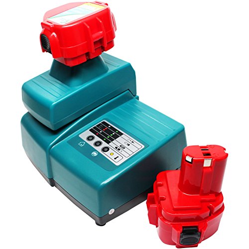 2 Pack - Replacement for Makita 6914D Battery + Universal Charger Compatible