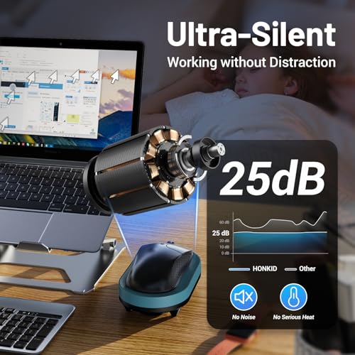 Image of HONKID Undetectable Mouse Mover Jiggler with ON /Off Switch and USB Port Drive-Free,Simulate Physical Automatically Mouse Movement,Prevent Computer Laptop Inactive /Lockdown(Light Blue)