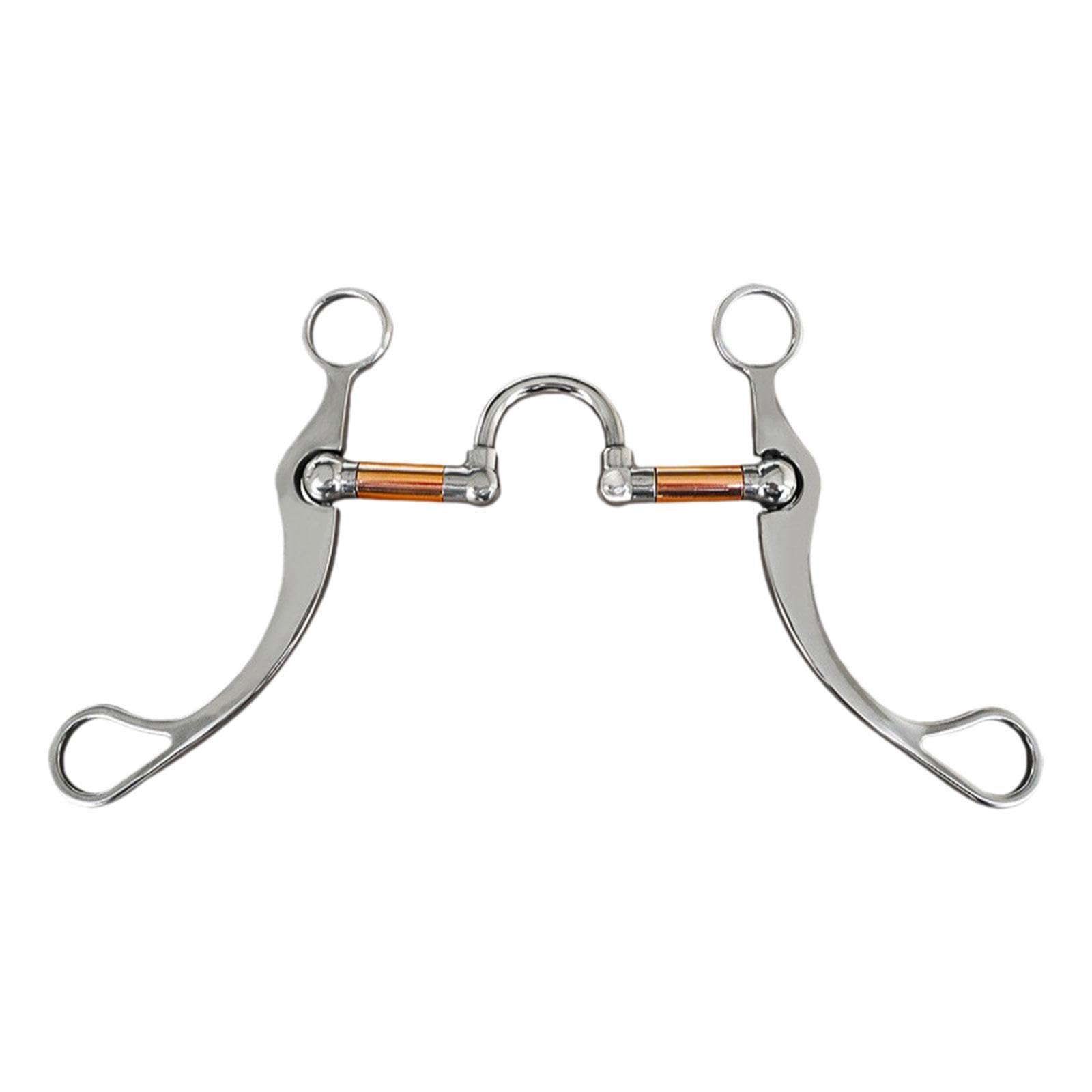 Addestramento del cavallo con per cavallo in acciaio inossidabile, filetto a bocca in rame, che fornisce una comunicazione chiara e comfort ogni momento. Filetto a bocca