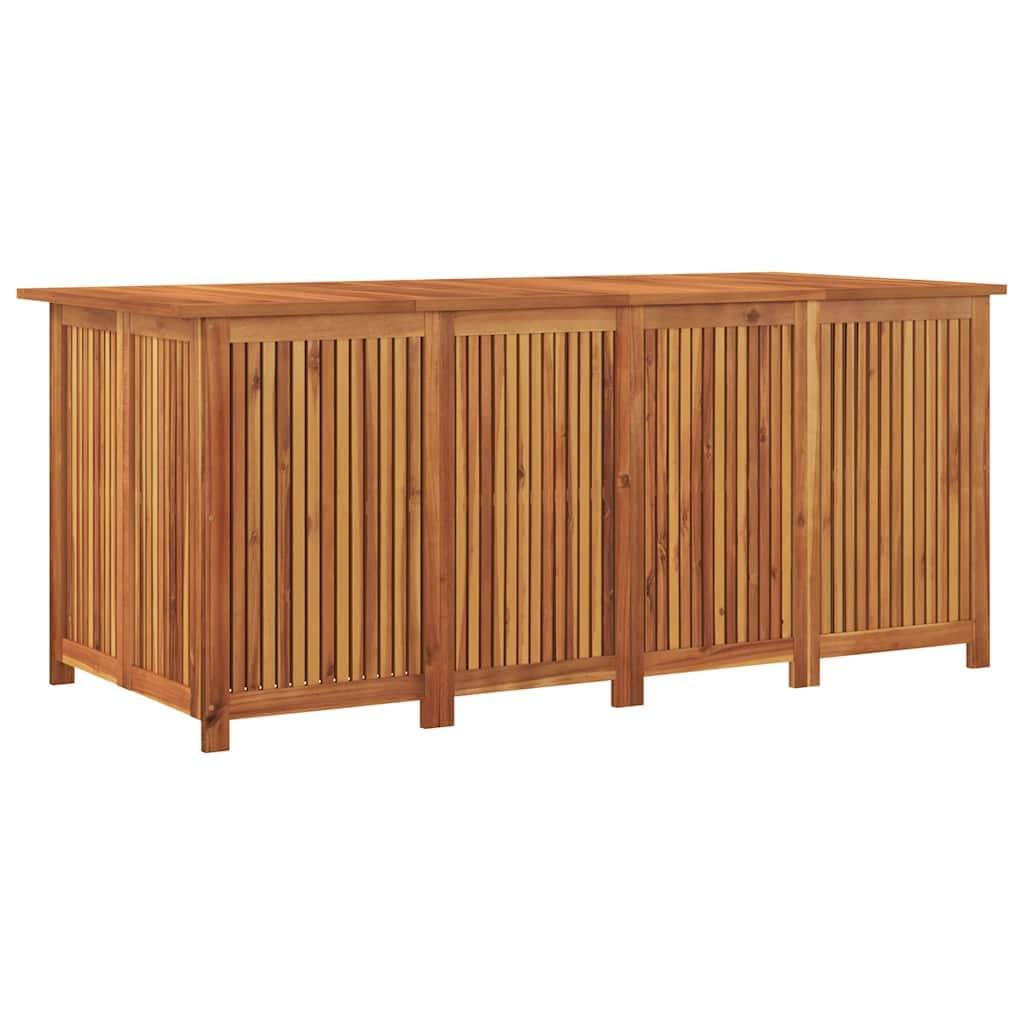 vidaXL Caja de almacenaje de jardín Madera Maciza Acacia 200x80x75 cm, Muebles de jardín, Caja de almacenaje de Exterior, Cofre de Herramientas
