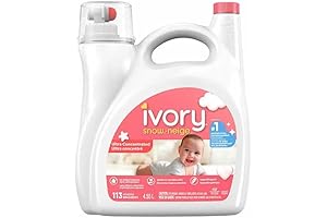 Ivory Snow Liquid Laundry Detergent 113 Wash Loads: Gentle on Little Ones, Tough on Messes