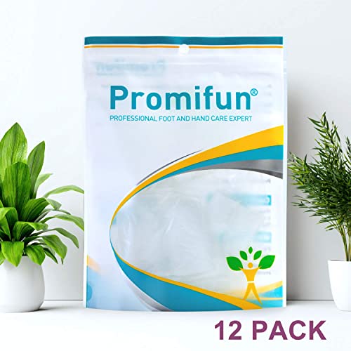 Promifun Gel Big Toe Caps, 12 Pack Toe Protectors for Women, Silicone Toe Covers Sleeves for Men, Blisters, Corns, Friction Pain Relief (Breathable, Big)
