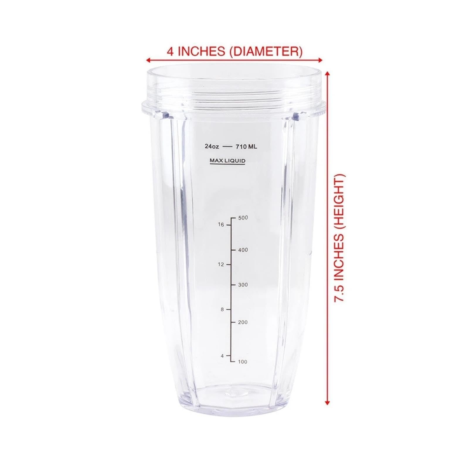 Tasse Blender 24 Oz Avec Lame Couvercle Compatible Avec Ninja Auto IQ