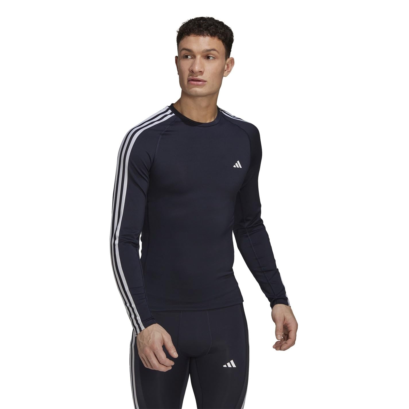 adidas Tf 3s LS Tee Maglietta a Maniche Lunghe Uomo