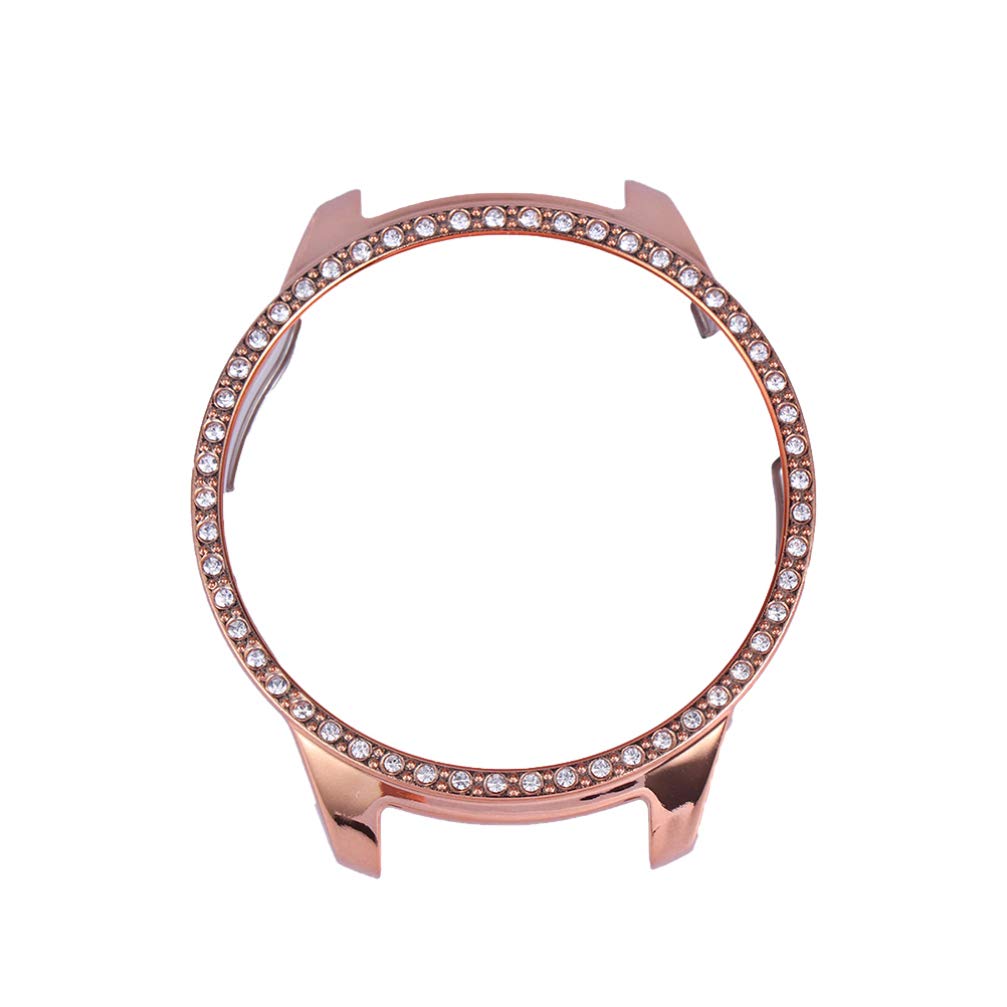 NICERIOCompatible with Samsung Galaxy Watch Active 2 Case Diamonds Shiny Rhinestone Screen Protector Cover Watch Protective Case 44 mm