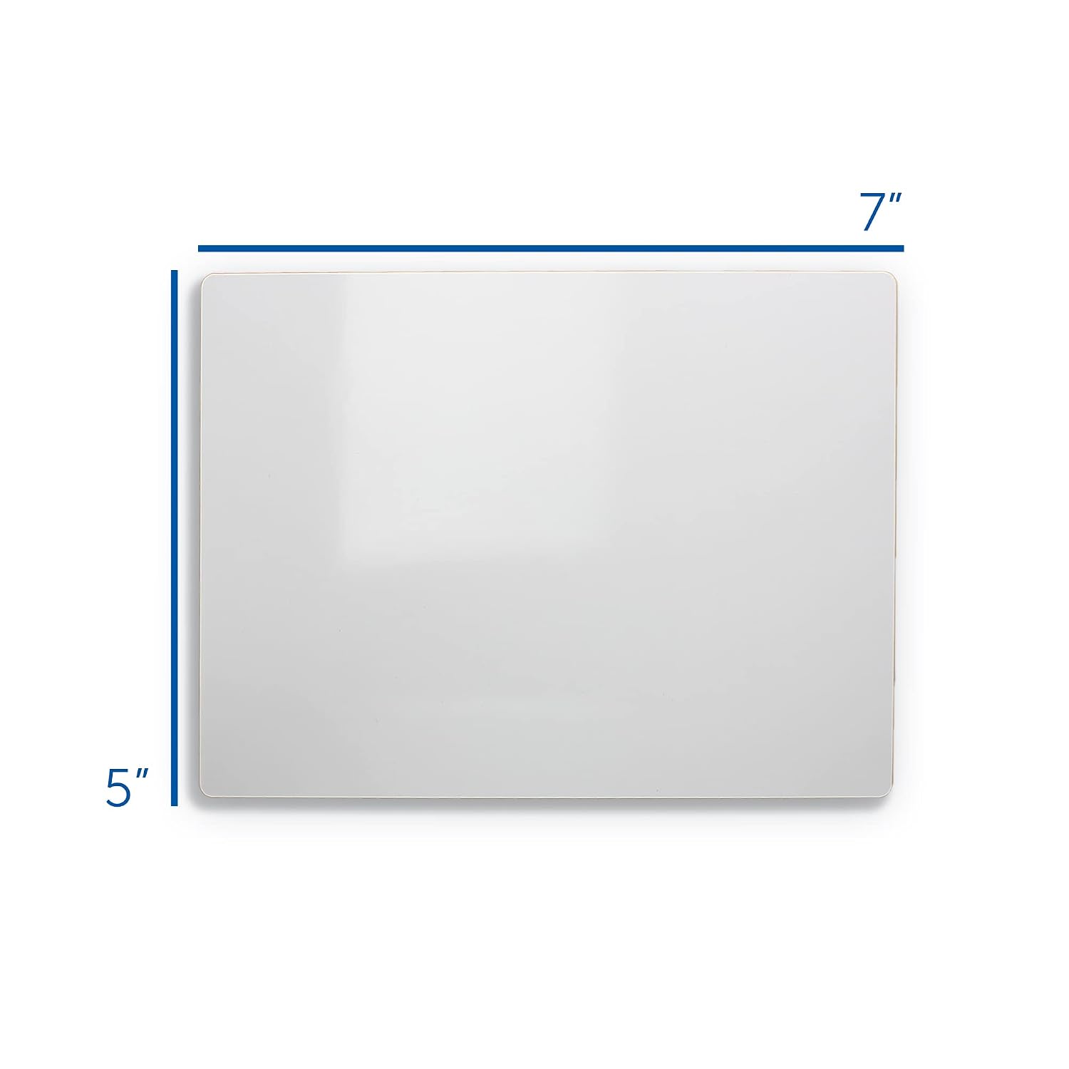 Flipside Products 5" x 7" Dry Erase White Boards, Classroom Pack, Single-Sided Lapboard for Class, Reusable for Group Participation - 12 Pack