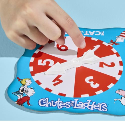 Hasbro Gaming Chutes and Ladders: The Cat in the Hat Edition Board Game | Preschool Games | 2 to 4 Players | 15 Mins. | Ages 3+ | Kids Gifts - image 5