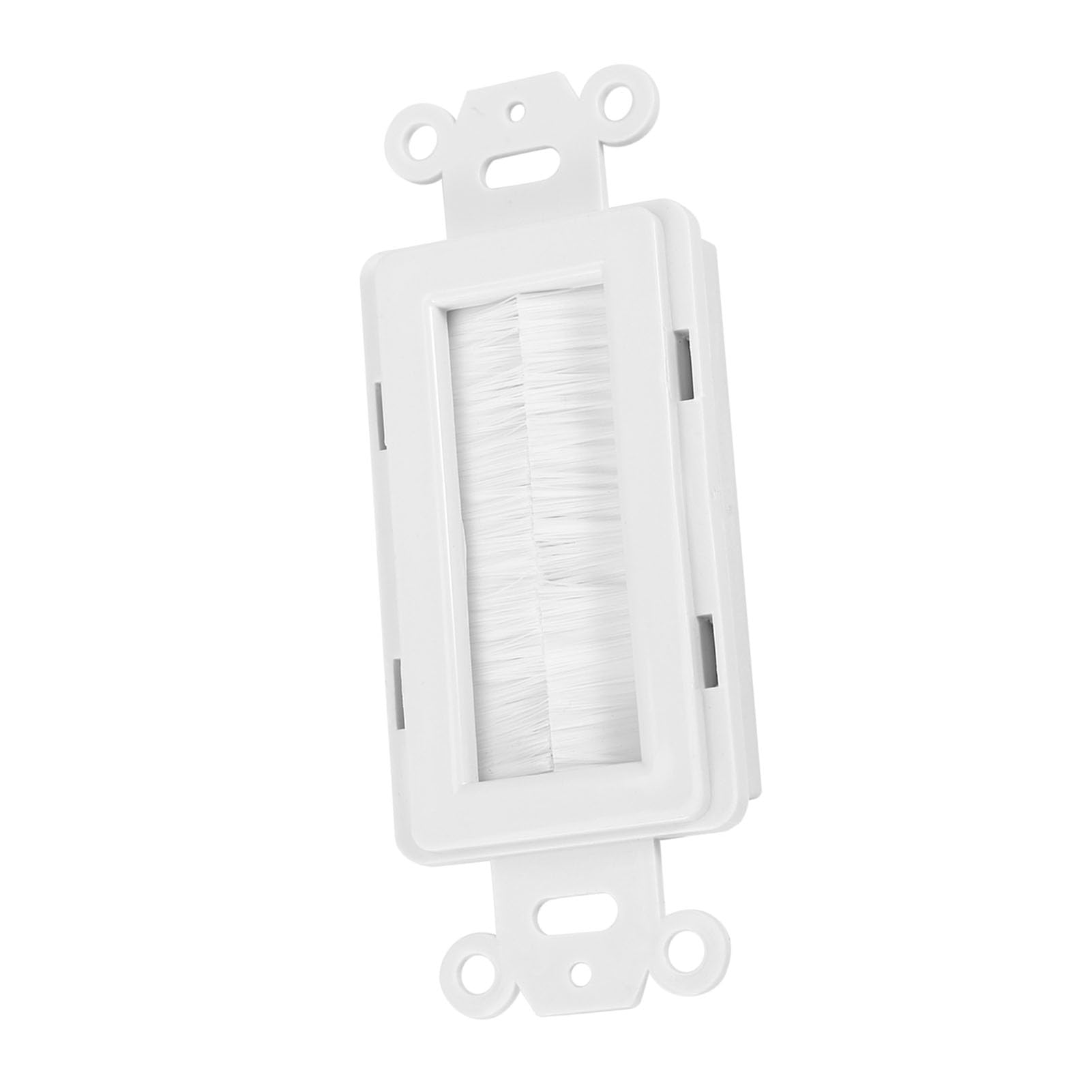 Wall Panel Cable Access Panel with Cable Entry Cover for Single Gang Wall Plate for Wires Suitable for Gypsum Board Brackets and Column Wall Brackets (Single Port) - Image 2