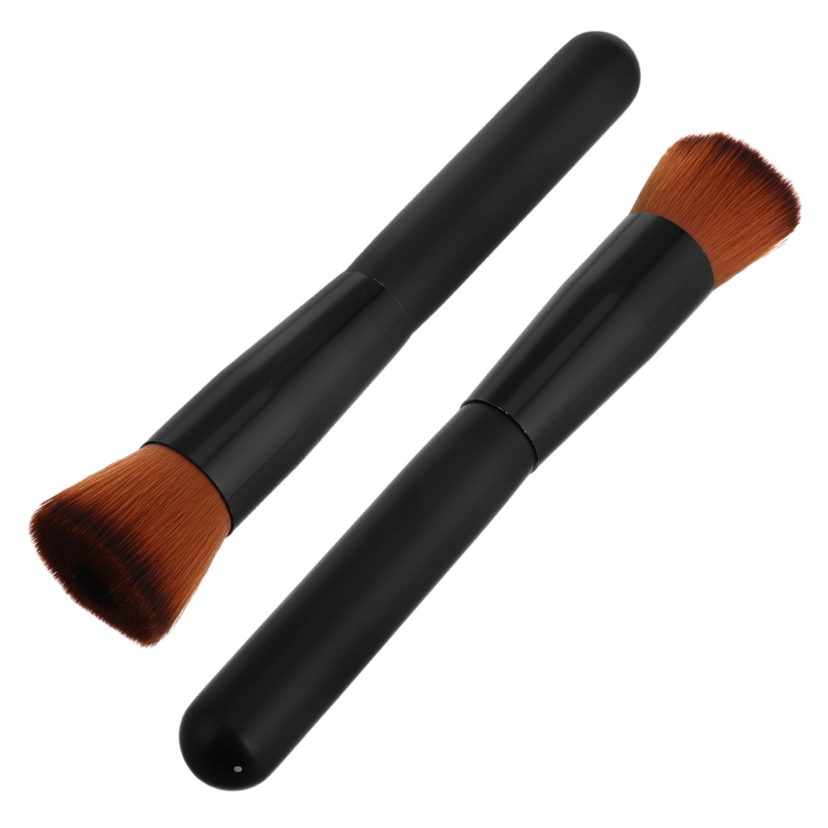 Beatifufu Foundation and Concealer Brush Set 2pcs Makeup Brushes for Women Soft Bristles Portable for Face