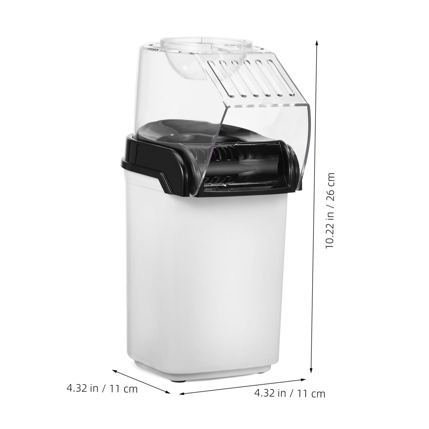 VINTORKY Pop Popcorn Maker Air Popper Electric Popcorn Popper Machine Table Top Hot Air No Oil Needed