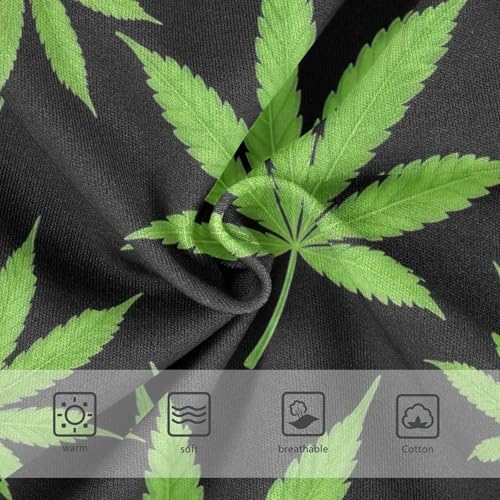 Green Vivid Leaves Black Toddler Girls Underwear 2t Cotton Little Girl Panties Artistic Briefs Underpants3