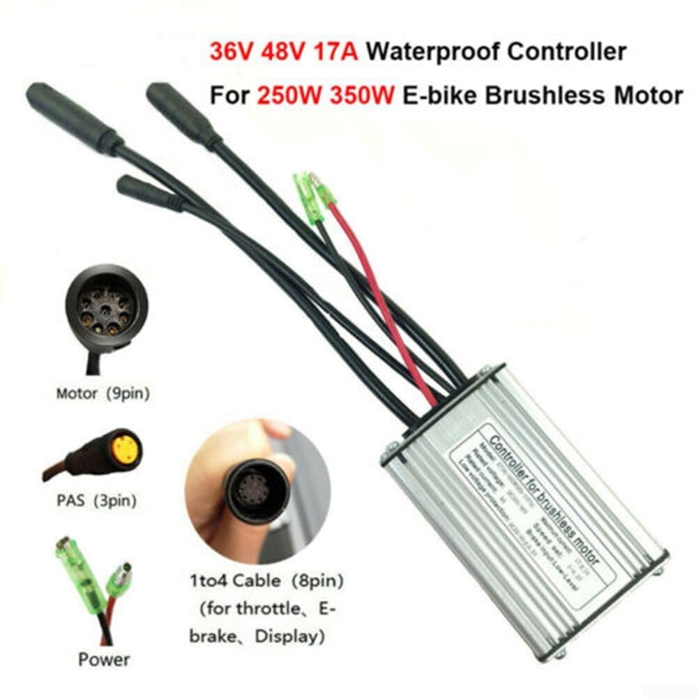 Efficiente controller impermeabile 3648V per KT17A Ebike, compatibile con motori brushless da 350 W