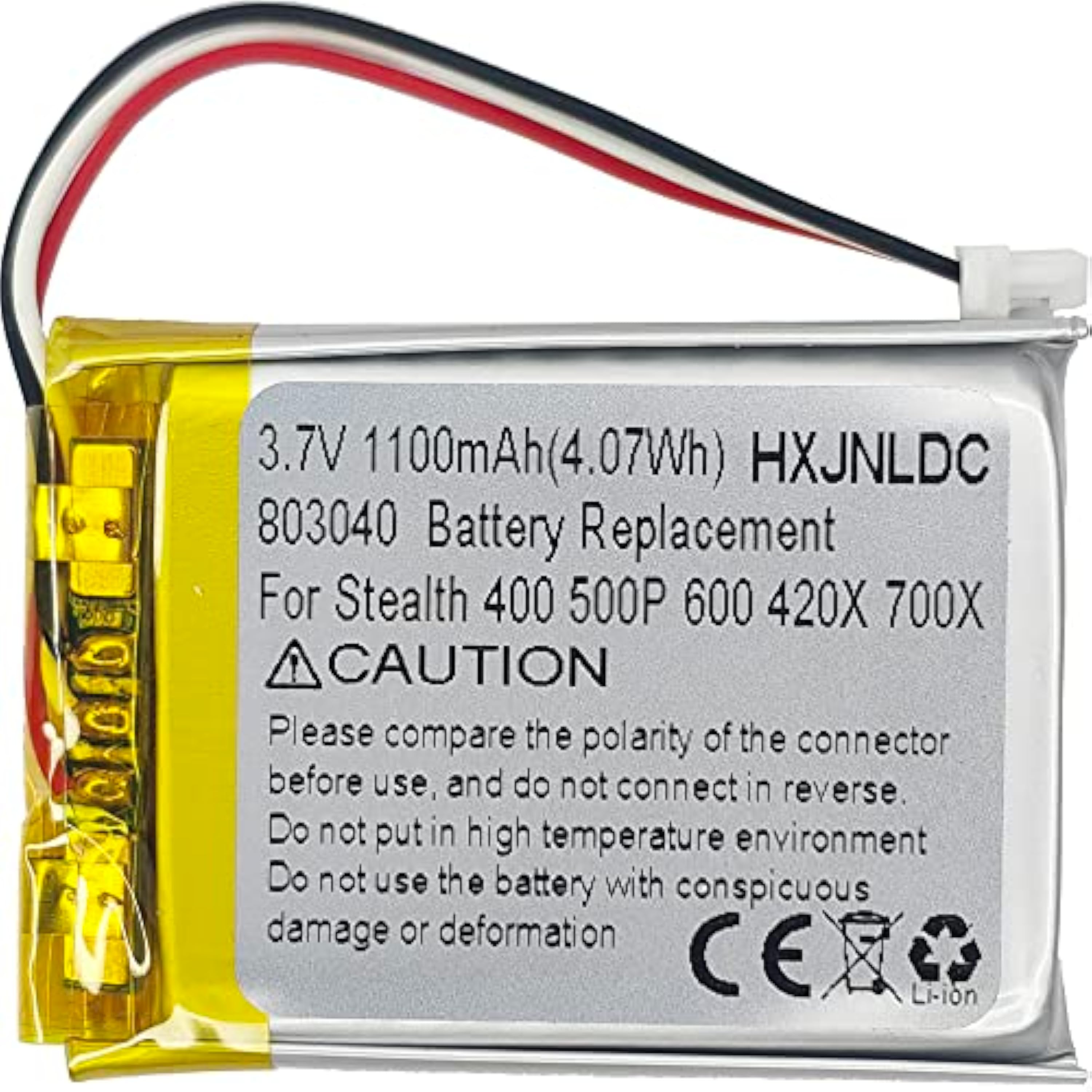 3.7V 803040 1100mAh Reemplazo de batería para Turtle Beach Ear Force Stealth 400 420X 500P 600 700X Gen 2 Auriculares inalámbricos con Sonido Envolvente para Juegos