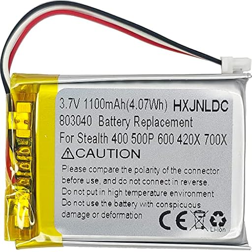 3.7V 803040 1100mAh Reemplazo de batería para Turtle Beach Ear Force Stealth 400 420X 500P 600 700X Gen 2 Auriculares inalámbricos con Sonido Envolvente para Juegos | Ya disponible en tu tienda friki favorita! En mundofriki.es!