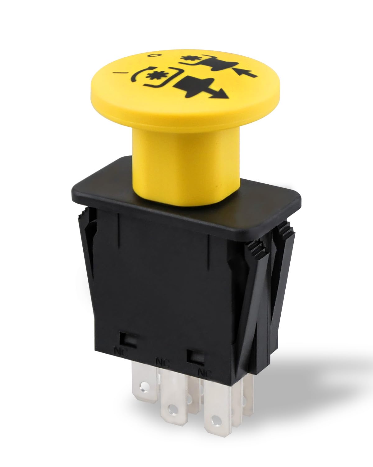 YUANTUO PTO Switch Fit for Simplicity Ferris Murray Bad Boy Great Dane Snapper 1722887 1722887SM, Replacement Mower Parts, Blade Clutch Switch 8-Pin