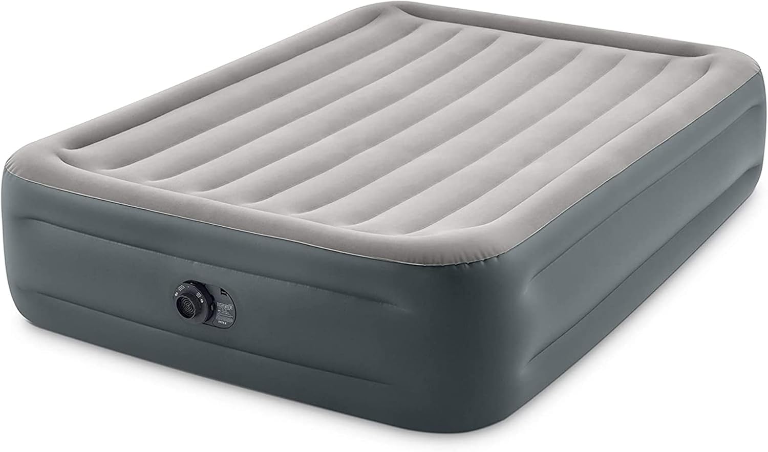 Intex Dura-Beam Series Essential Rest Airbed with Internal Electric Pump, Bed Height 18", Queen
