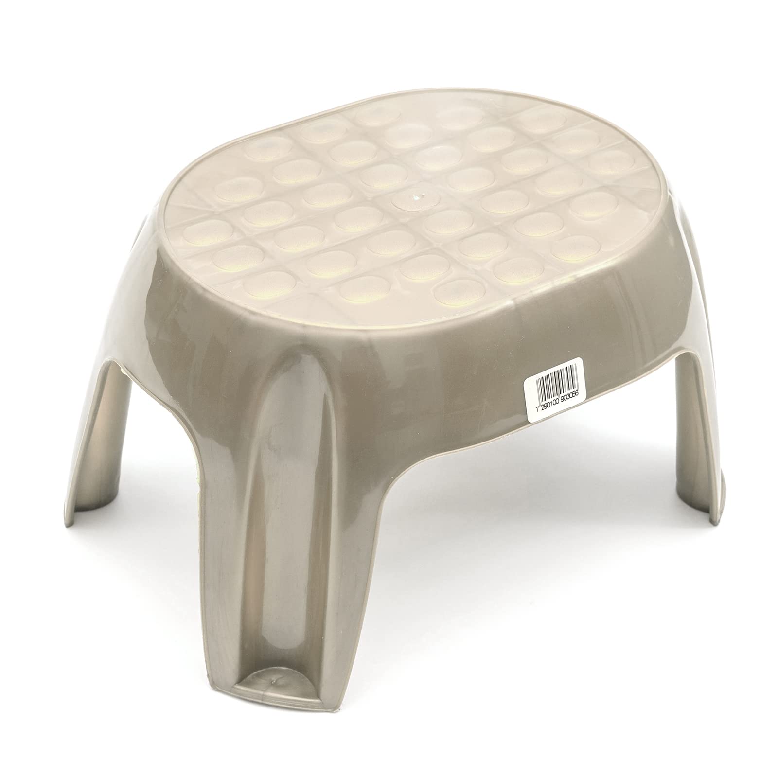Grey Step Stool Strong Plastic Foot Non-Slip Lightweight Step Up Multi Purpose Kitchen Garden Home Motorhome Supports up to 300lb / 136 kg