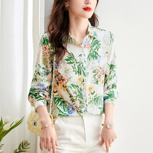 Élégante chemise décontractée en imprimé vintage haut de gamme - 3