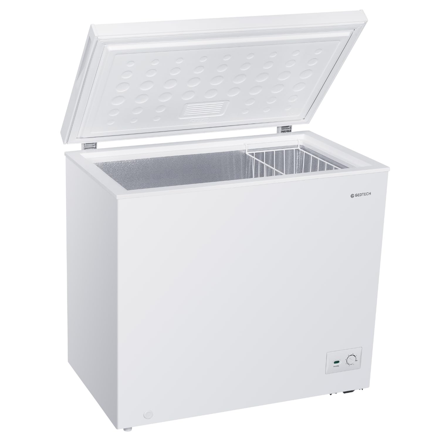GEDTECH Congélateur coffre 200L GCO200L - Pose Libre - Grande capacité de stockage - Silencieux - Blanc (200, Litres)
