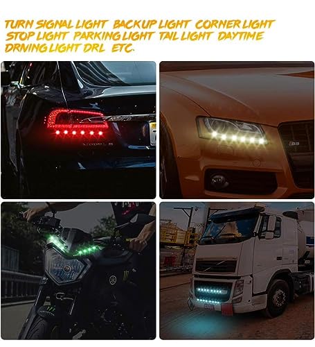 Image of AUTO MT 18mm Eagle Eye Led Lights High Power 9W Red Daytime Running Light Car Motorcycle DRL Car Accessories Marker Light Fog Lamp Backup Marker Light (2PC RED 18MM 9W Eagle Eye Led Lights)