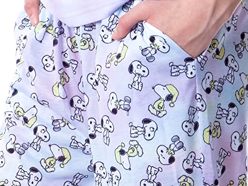 INTIMO Peanuts Womens' I Woke Up This Cute Tie-Dye Sleep Pajama Set3