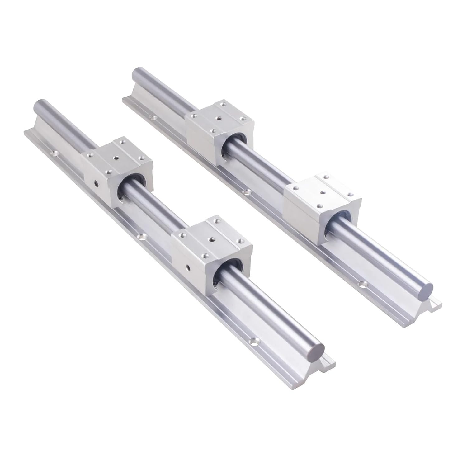 2Pcs SBR16 Linear Rail Guide 300-1500mm + 4pcs SBR16UU Bearing Block Set(1200mm)