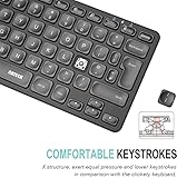 Arteck Universal Multi-Device Bluetooth Keyboard Ultra Slim and Compact Wireless Bluetooth Keyboard with Media Hotkeys for Windows iOS iPad OS Android Computer Desktop Laptop Surface Tablet Smartphone - Image 3