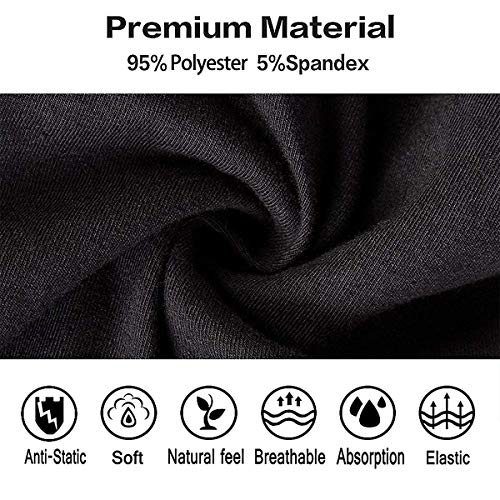 MensPanties Leaf Weeds Boxer Shorts Comfort Underwear for Men Black3