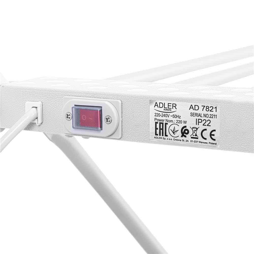 ADLER AD 7821 Elektrischer Wäscheständer, zusammenklappbar