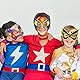 Hifot Superhelden Masken Kinder zum Ausmalen, Superhelden Masken zum Bemalen Kinder, Superhelden Party Cosplay Maske für Junge Spiele Bastelset Kindergeburtstag und Karneval Junge 9 Stück (kein Loch)