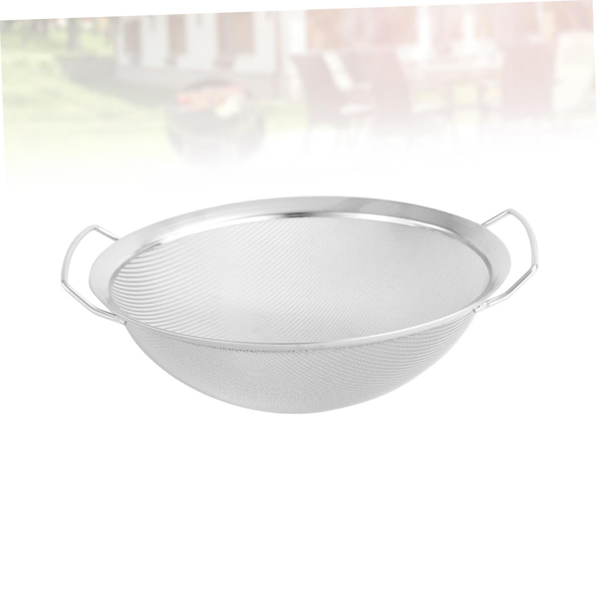 Colador Adecuado para Enjuagar y Escurrir Alimentos para Arroz y Verduras de Malla de Acero Inoxidable Cesta Resistente Doble Drenaje para Cocina y Hogar