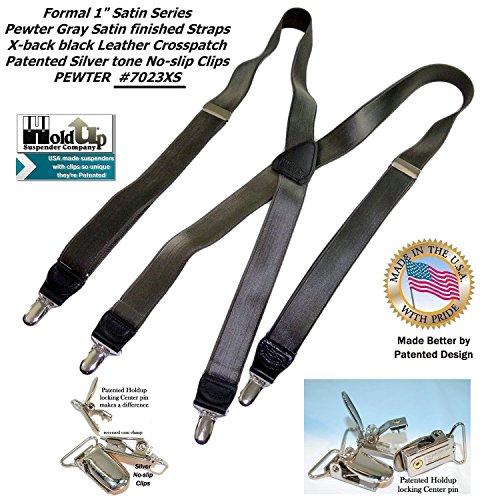 Image of Hold-Up Formal Series Men's X & Y-Back Suspenders with No-Slip Clips
