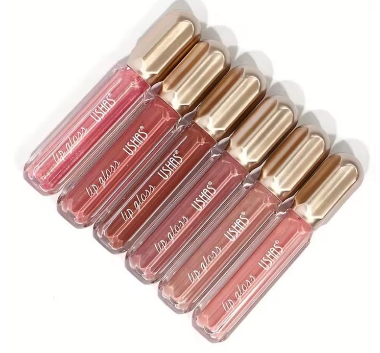 Mirror Pearl Lip Gloss Shiny Glitter Moisturizing Lip Gloss for Women, Waterproof Long-Lasting Nude Lip Makeup (12)