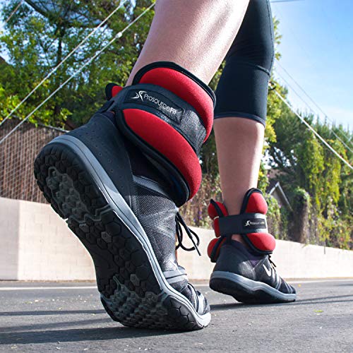 ProsourceFit Ankle Wrist Weights 1.5 lb. - Red - Thumbnail 4