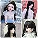 CHGCRAFT Doll Hair Wefts for Rerooting Doll Wigs Doll Hair Extensions for Doll Hair Making Doll DIY Making Accessories Figurine Wigs, Black