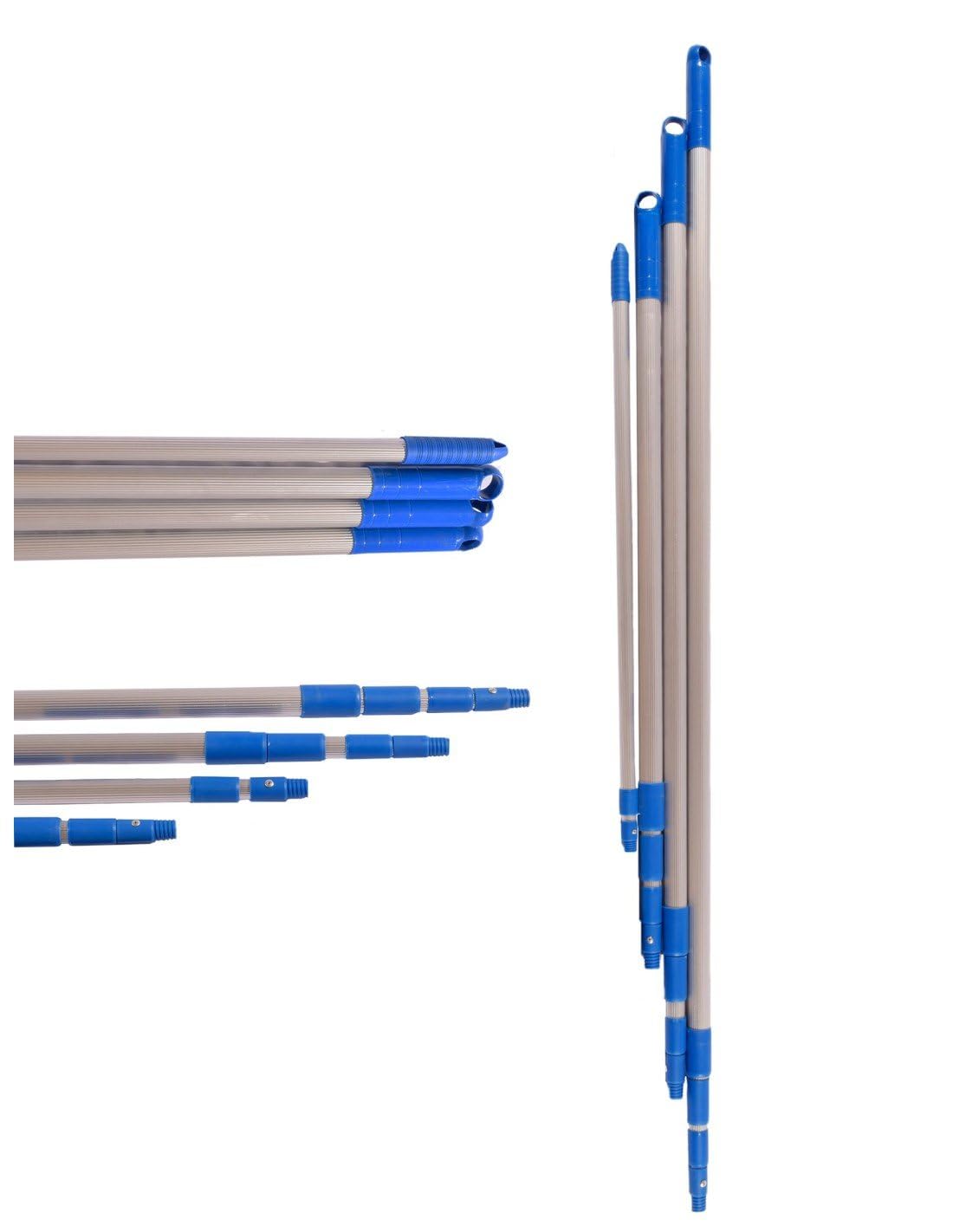 Jardin202 – Multi-Purpose Aluminium Extendable Handle | Telescopic Stick with Universal Thread | 3 Metres () | 3 Metres