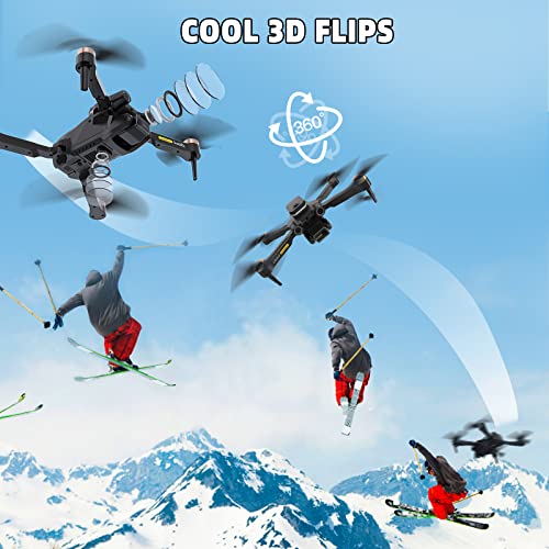 Drones for Adults with Cameras 4K GPS Drone with camera, Drone for Adults Kids RC Mini Drone Quadcopter, 5G FPV 60 Mins Flight, Brushless Motor, Auto Follow, Easter Gifts for Girls/Boys, 3 Batteries - Image 6