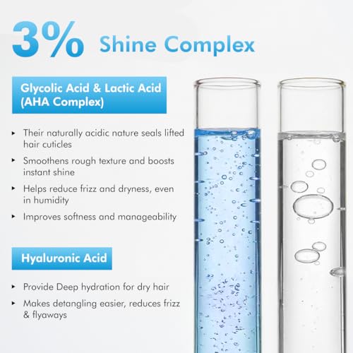 Image of mCaffeine High Shine Glossy Hair Shampoo For Dull, Dry & Frizzy Hair | 3% Shine Complex - With Glycolic Acid & Hyaluronic Acid | 48 Hr Frizz Control | Fresh Floral Fragrance | 250ml