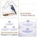 Window Bird Feeder Outside Clear Acrylic Hanging Bird Feeders with Suction Cup Includes 21 Drain Holes