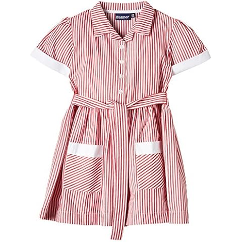 Blue Max Banner Girls' Striped School Dress Cover