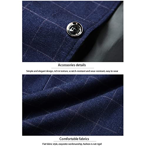 Terno masculino de malha slim fit, blazer de casamento, 2 botões de festa, jantar, baile, casaco bla