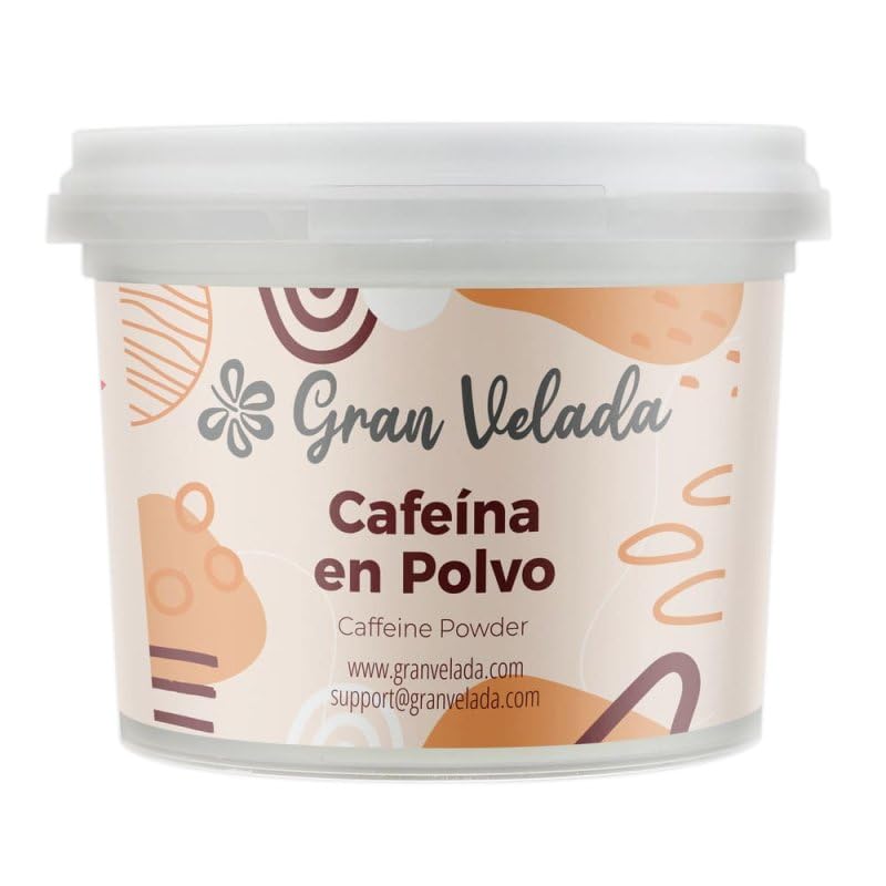 Gran Velada - Caffeina PH EUR 1 kg | Caffeina in polvere | Caffeina cosmetica | Attivo cosmetico per creme anticellulite | Siero contorno occhi | Ingrediente per cosmetici naturali fai da te