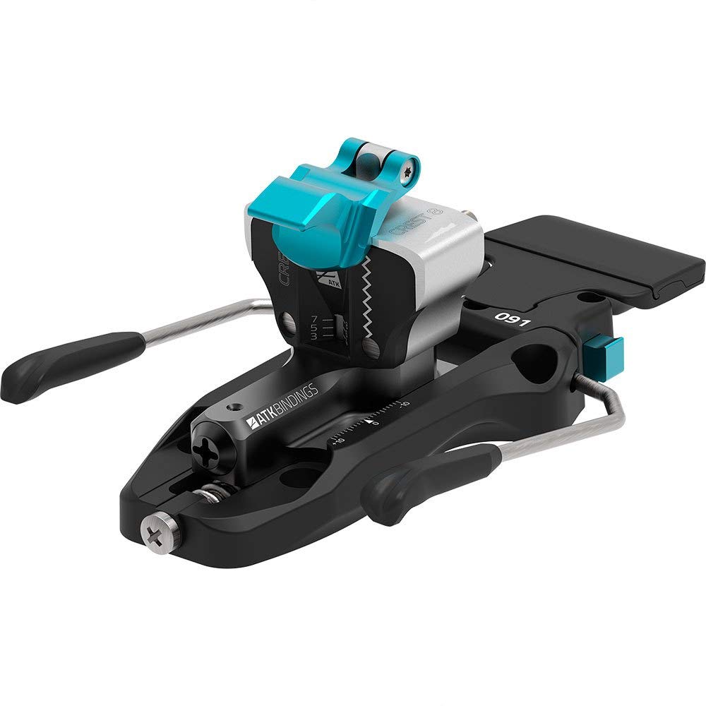 ATK Bindings Attacco da Sci Alpinismo Crest 8, Black-White-Light Blue, 97mm