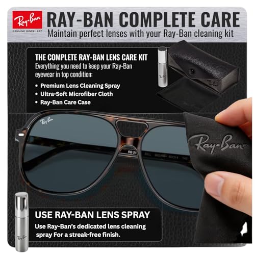 Image of Ray-Ban RB2198 BILL Square Sunglasses with Official Eyewear Kit