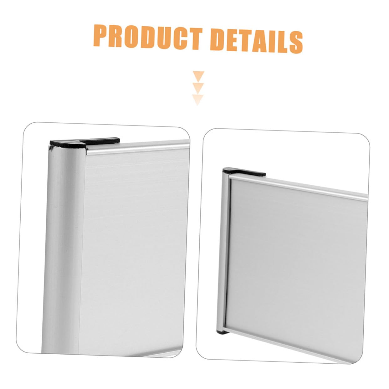 SHINEOFI 3 Stück Aluminium Türschild Doppelseitig Blanko Namensschilder für Büro und Wand Langlebig Individuell Bedruckbar Vielseitig Einsetzbar für Büro Klinik Schule